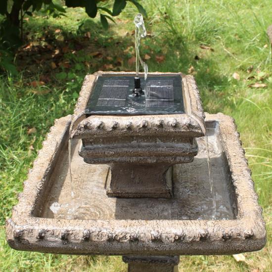 outdoor water fountain bird bath