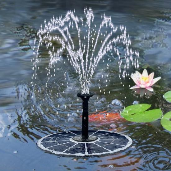 solar floating small fountain