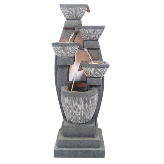 solar fountain,outdoor fountain,wood fountain