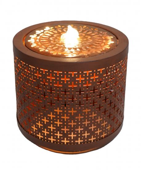 metal fountain feature